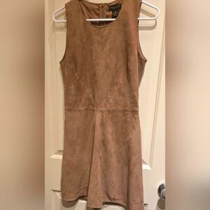 AS By DF 100% leather suede fully lined Women's Dress Size M.
